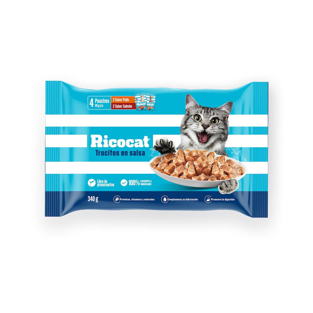 Trocitos en Salsa Ricocat 4un