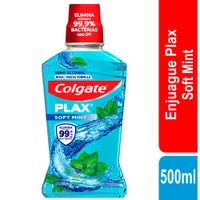 Enjuague Bucal Colgate Zero Alcohol Plax Soft Mint 500ml