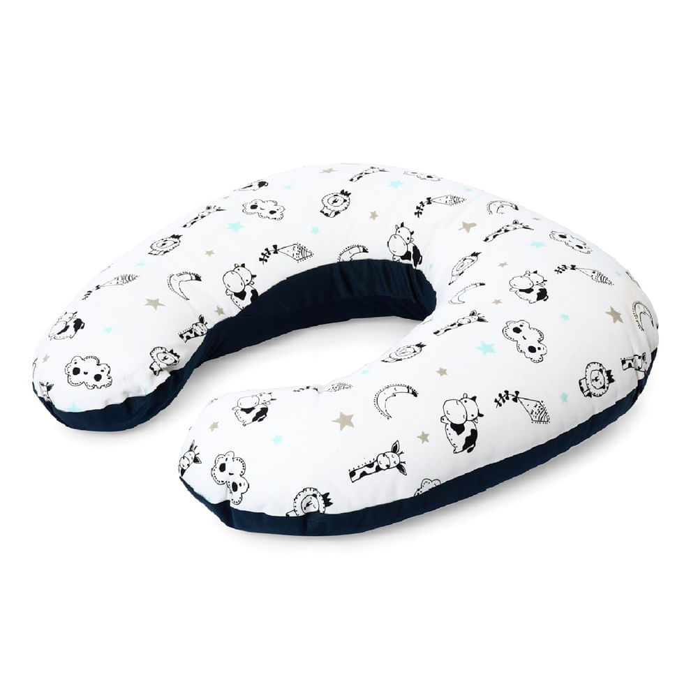 Almohada de Lactancia 5 en 1 Maternelle Azul Nubes