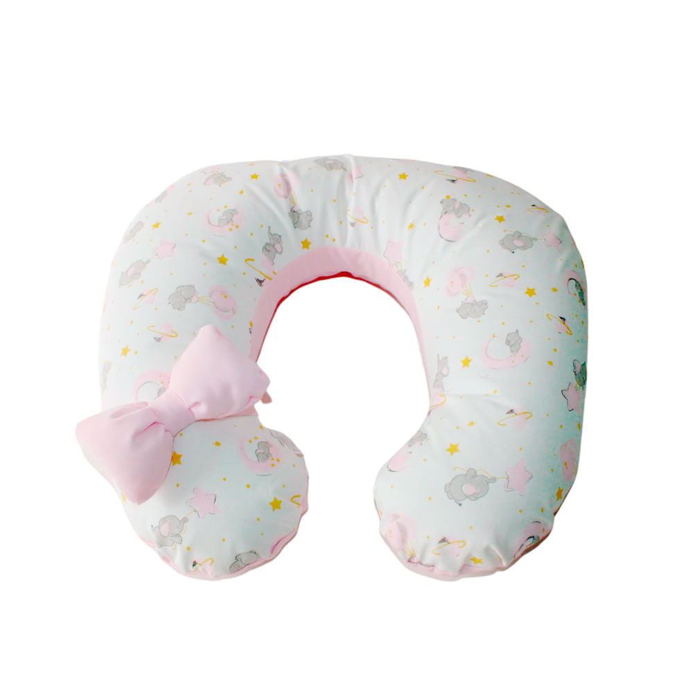 Almohada de Lactancia 5 en 1 Maternelle Elefante Rosa