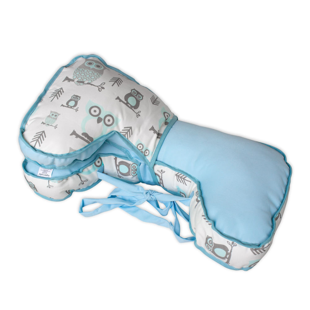 Almohada de Lactancia Doble Maternelle Celeste Búho