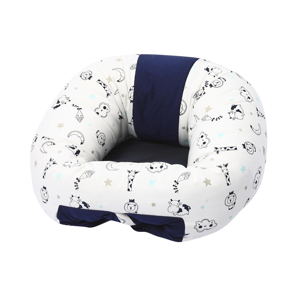 Puff de Descanso para Bebé Maternelle Azul Nubes