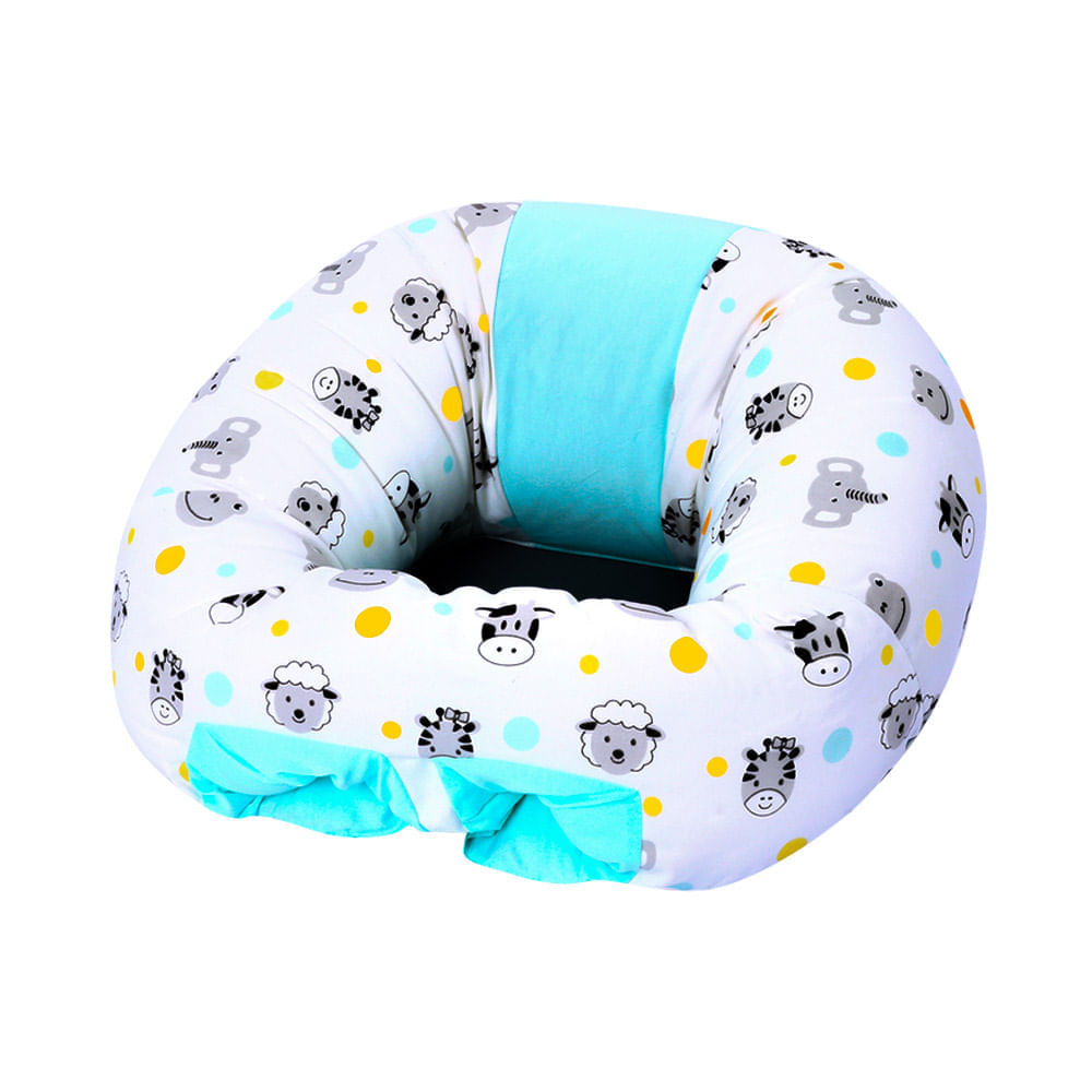 Puff de Descanso para Bebé Maternelle Verde Animales