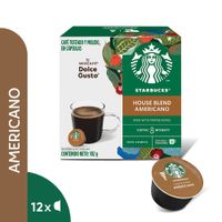 Café en Cápsulas Dolce Gusto Starbucks House Blend Americano 12un