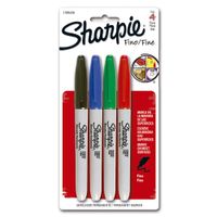 Marcador Permanente Punta Fina Sharpie 4un
