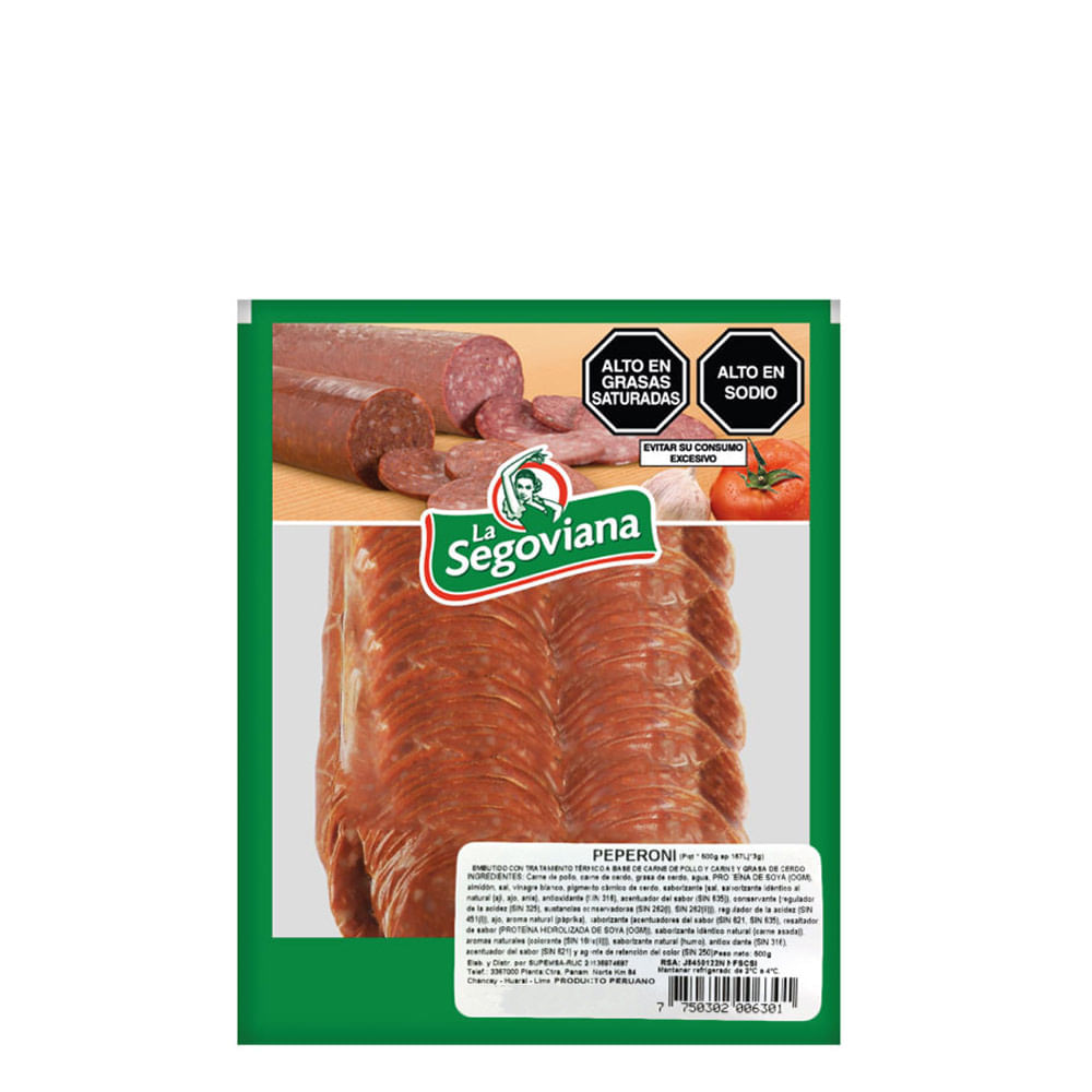 Pepperoni LA SEGOVIANA Paquete 500g