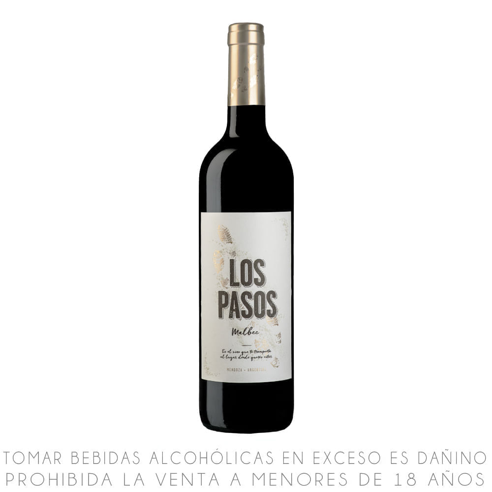 Vino Tinto Malbec Los Pasos Botella 750ml