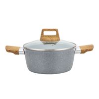 Olla Krea 20cm Granito Mango Símil Madera