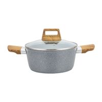 Olla Krea 24cm Granito Mango Símil Madera