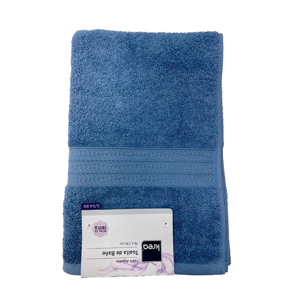 Toalla de Baño Krea 70x135cm 450gsm Azul Claro