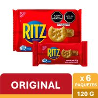 Sixpack Galletas Saladas Ritz Original 20g