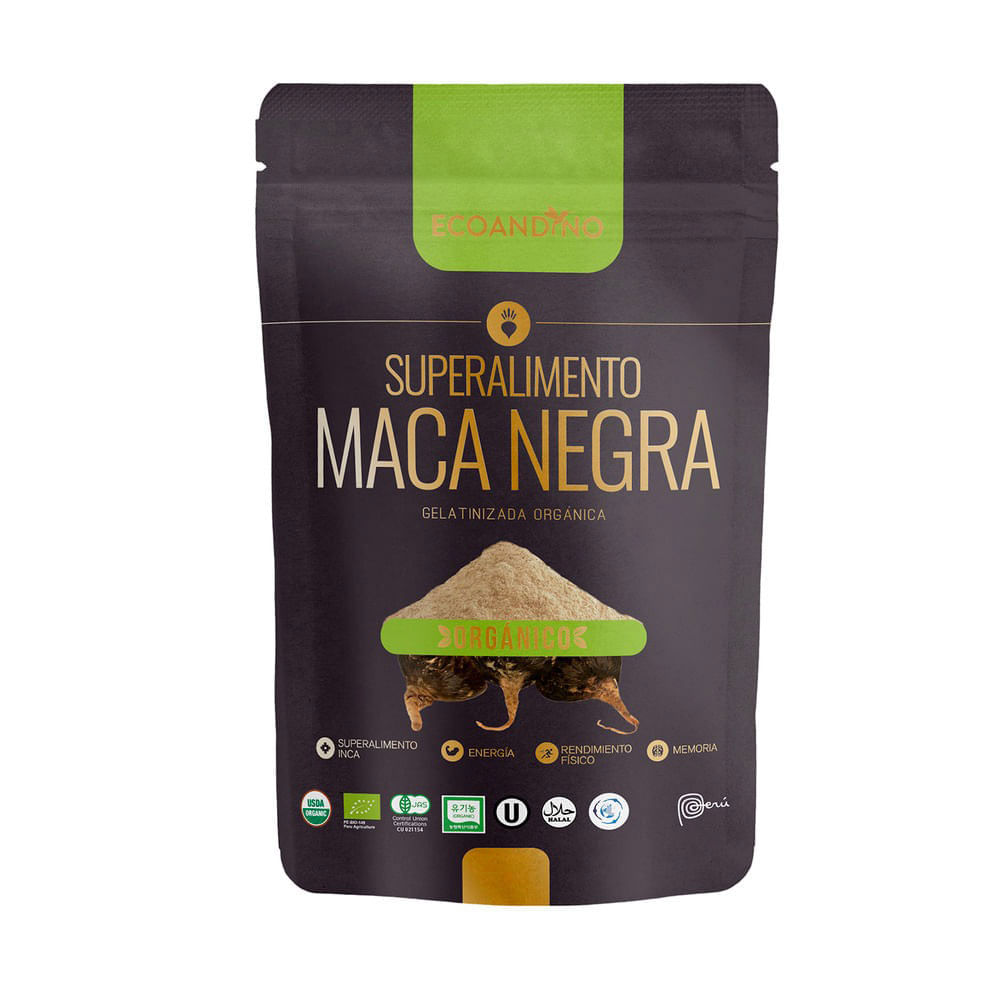 Maca Negra en Polvo Ecoandino Orgánico 200g