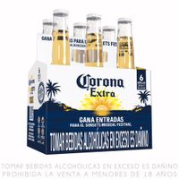 Sixpack Cerveza Corona Extra Botella 330ml