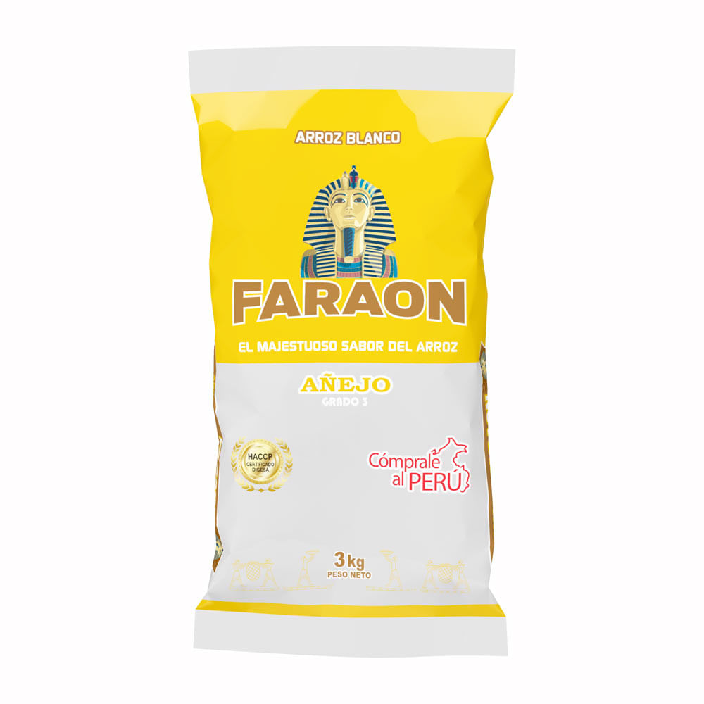 Arroz Blanco Añejo Faraon Mostaza 3kg
