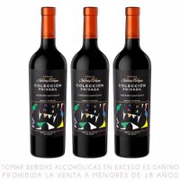 Tripack Vino Tinto Cabernet Sauvignon Navarro Correas Colección Privada Botella 750ml