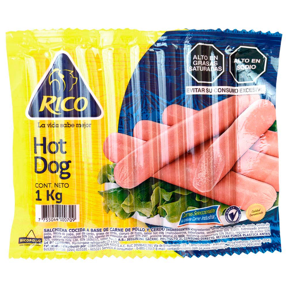 Hot Dog Rico 1kg