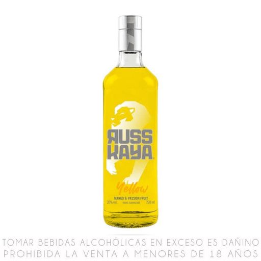 Vodka RUSSKAYA Yellow Botella 750ml
