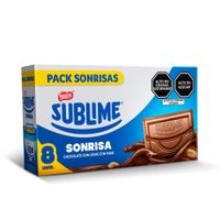 Chocolate con Leche con Maní Sublime Sonrisa 8un