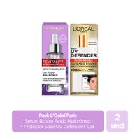 Pack L'Oreal: Sérum Revitalift 30ml + UV Defender Fluid 40g