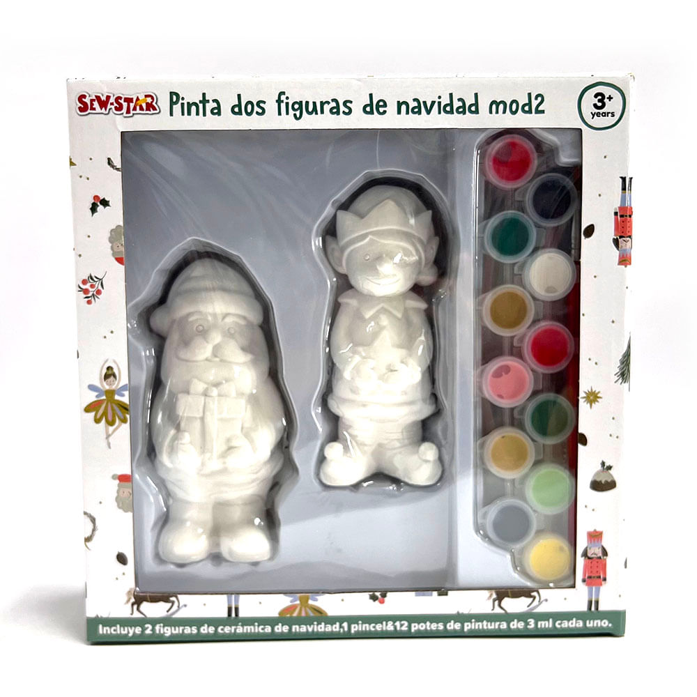 Pinta Dos Figuras de Navidad Sew Star Modelo2