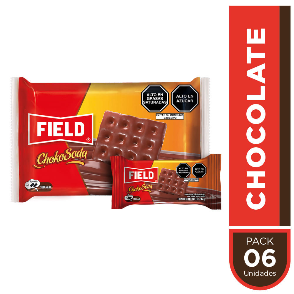Sixpack Galletas ChokoSoda 36g