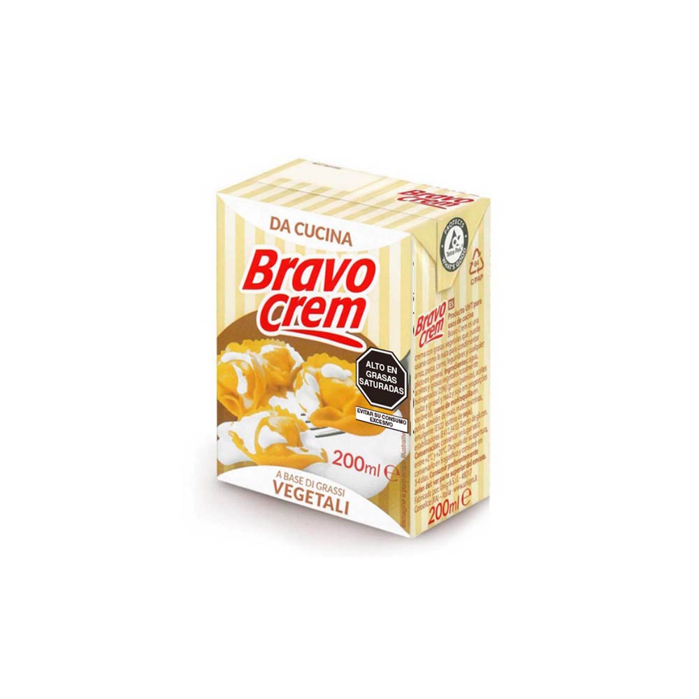 Crema Vegetal para Cocina Bravo Cream 200ml
