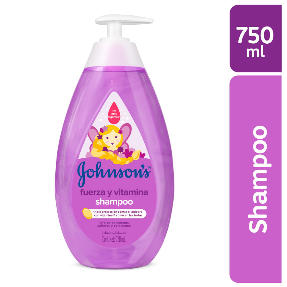 Shampoo para Bebé JOHNSON'S Fuerza y Vitamina Botella 750ml
