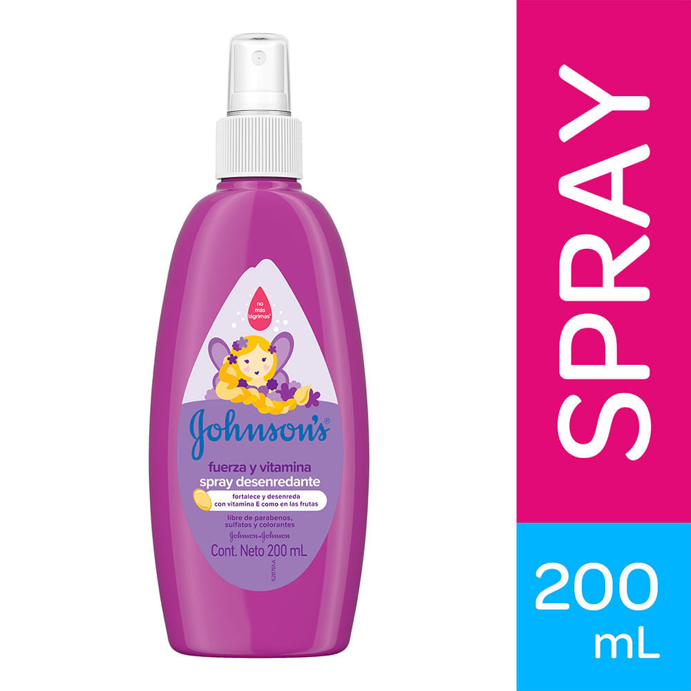 Spray Desenredante Johnson's Fuerza y Vitamina 200ml