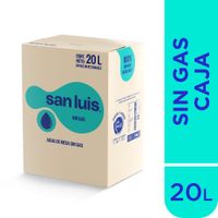 Agua de Mesa Sin Gas San Luis Caja 20L