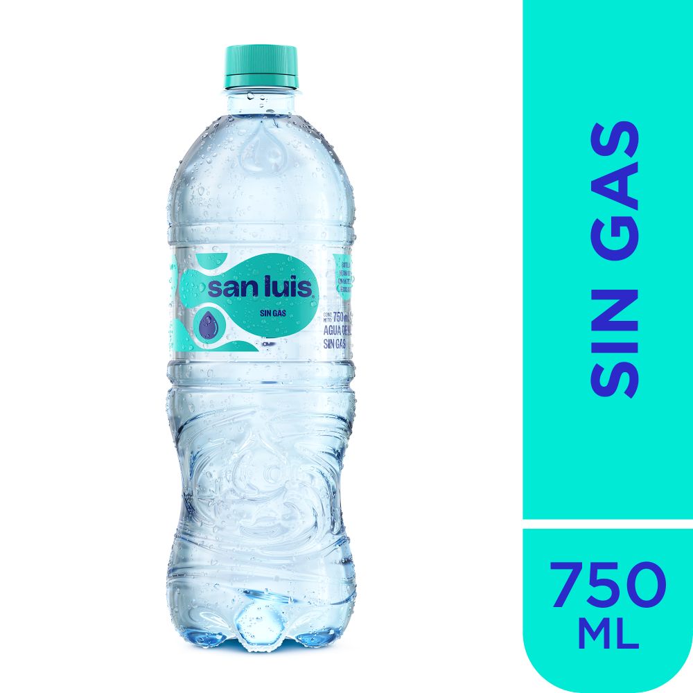 Agua de Mesa Sin Gas San Luis Botella 750ml