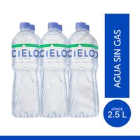Sixpack Agua Sin Gas Cielo 2.5L