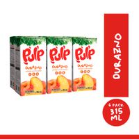 Sixpack Bebida Durazno Caja 315ml