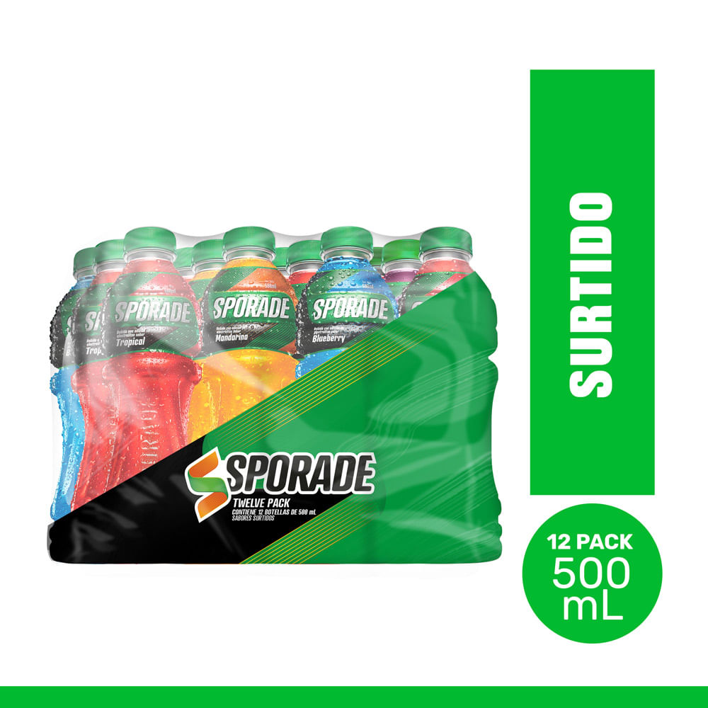 Pack x12 Sporade Surtido Pet 500ml