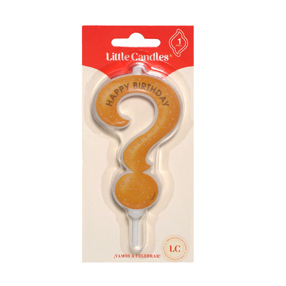 Vela Little Candles Signo Dorado Plat