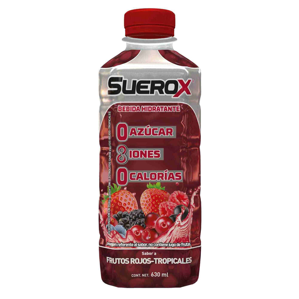 REHIDRATANTE SUEROX 630ML , FRUTOS ROJOS