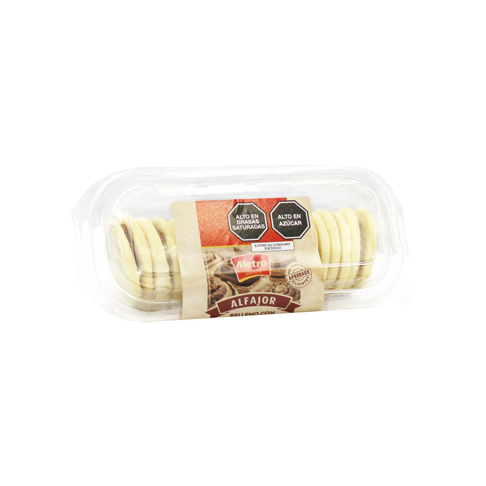 Alfajor Relleno con Manjar Blanco Metro 9un