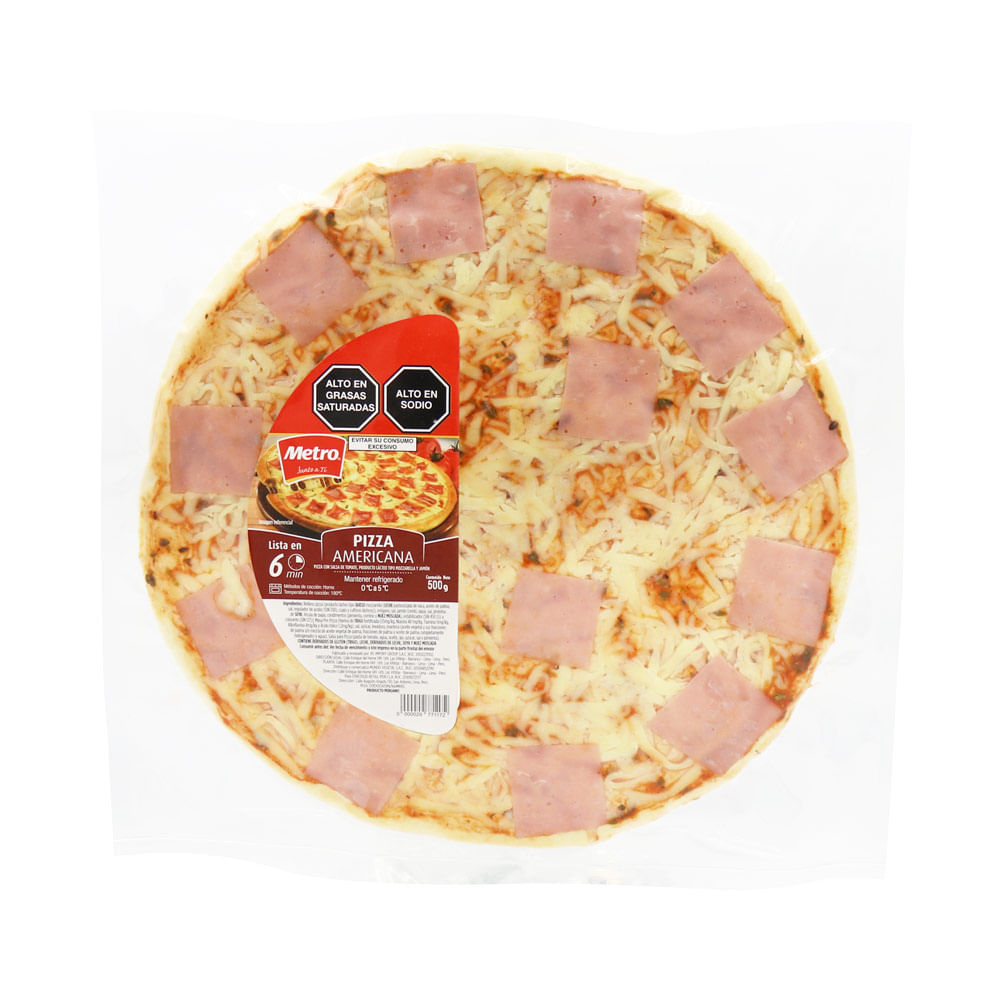 Pizza Americana Familiar Metro x un