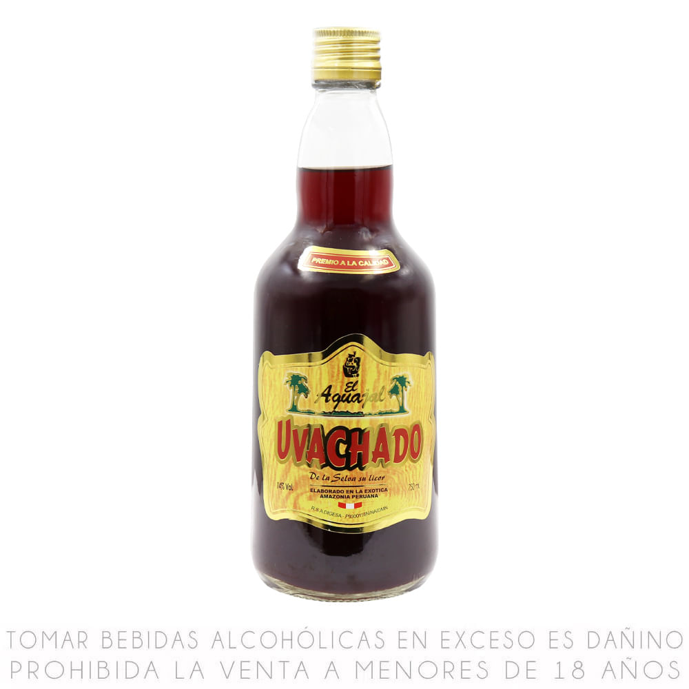 Licor Uvachado El Aguajal Botella 750ml