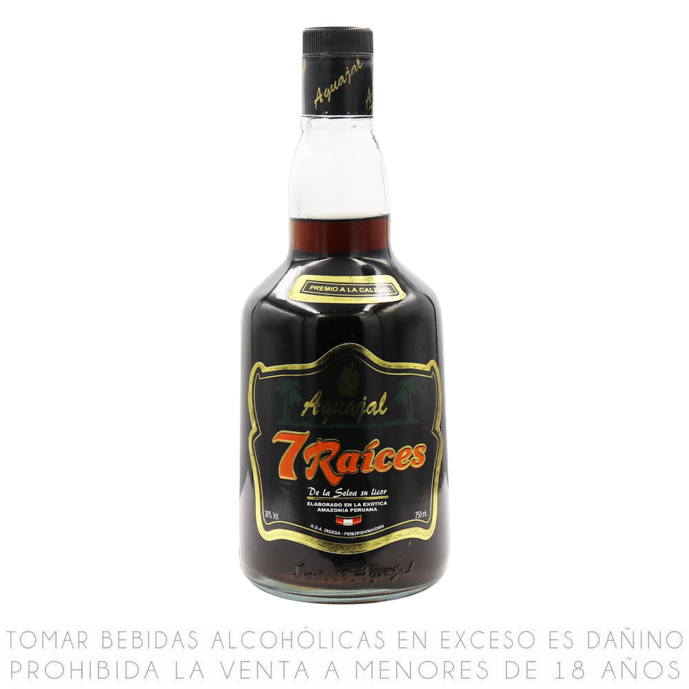 Licor 7 Raices Fuerte El Aguajal Botella 750ml