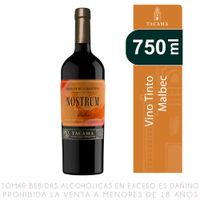 Vino Tinto Malbec Nostrum Reserve Botella 750ml
