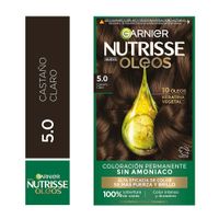 Tinte para Cabello Nutrisse Oleos Tono 5.0 Castaño Claro