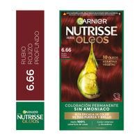 Tinte para Cabello Nutrisse Oleos Tono 6.66 Rubio Rojizo Profundo