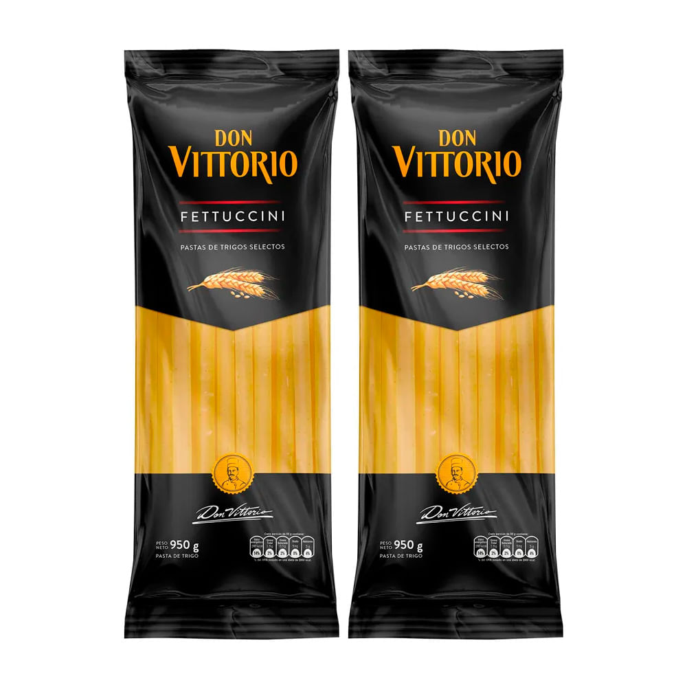 Twopack Fideo Fettuccini Don Vittorio 950g