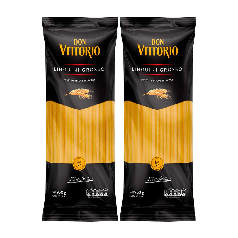 Twopack Fideo Linguini Grosso Don Vittorio 950g