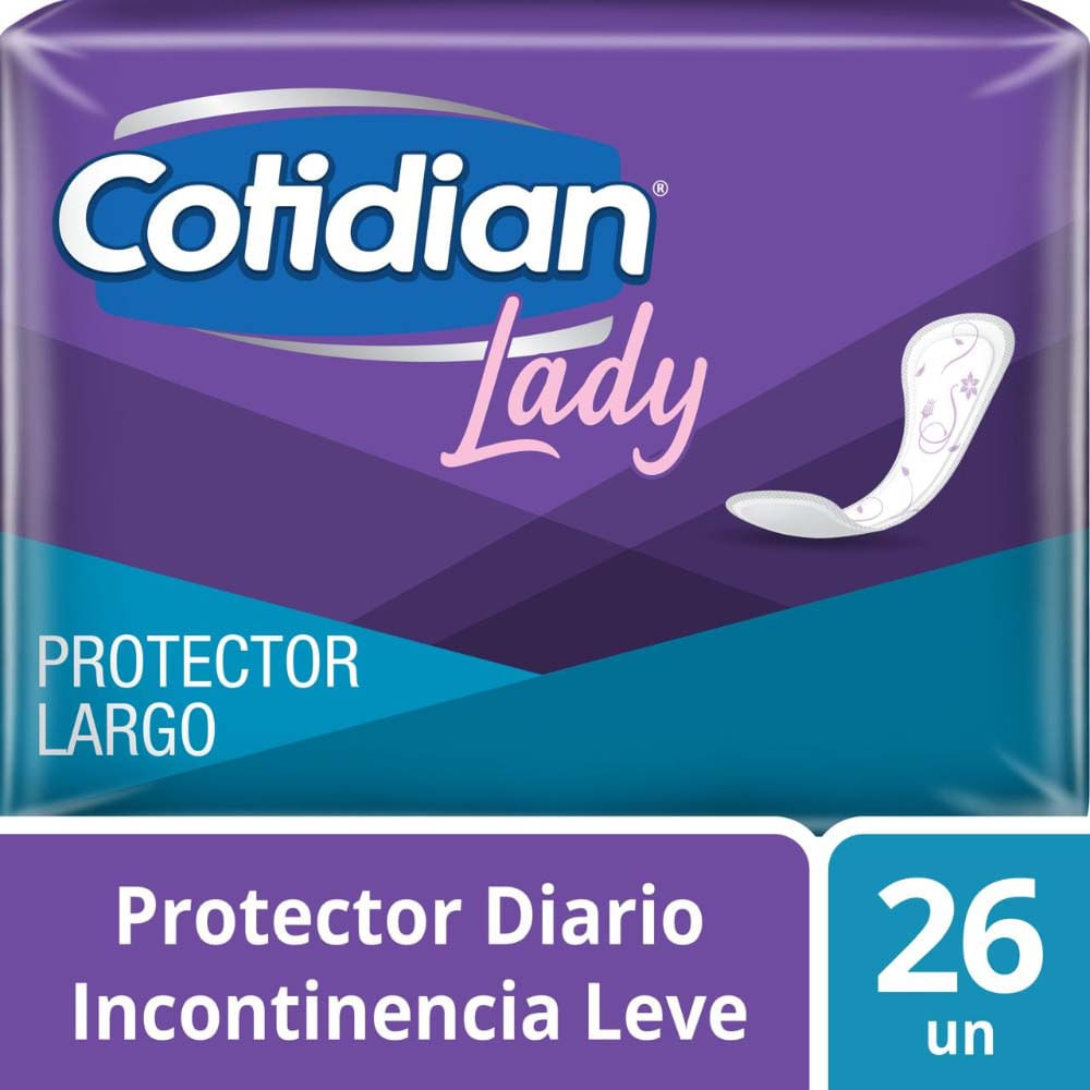 Protector Diario Cotidian Lady Largo Paquete 26 unid