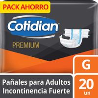 Pañales para Adulto Cotidian Premium Talla G 20un