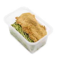 Tallarines Verdes con Milanesa 180g