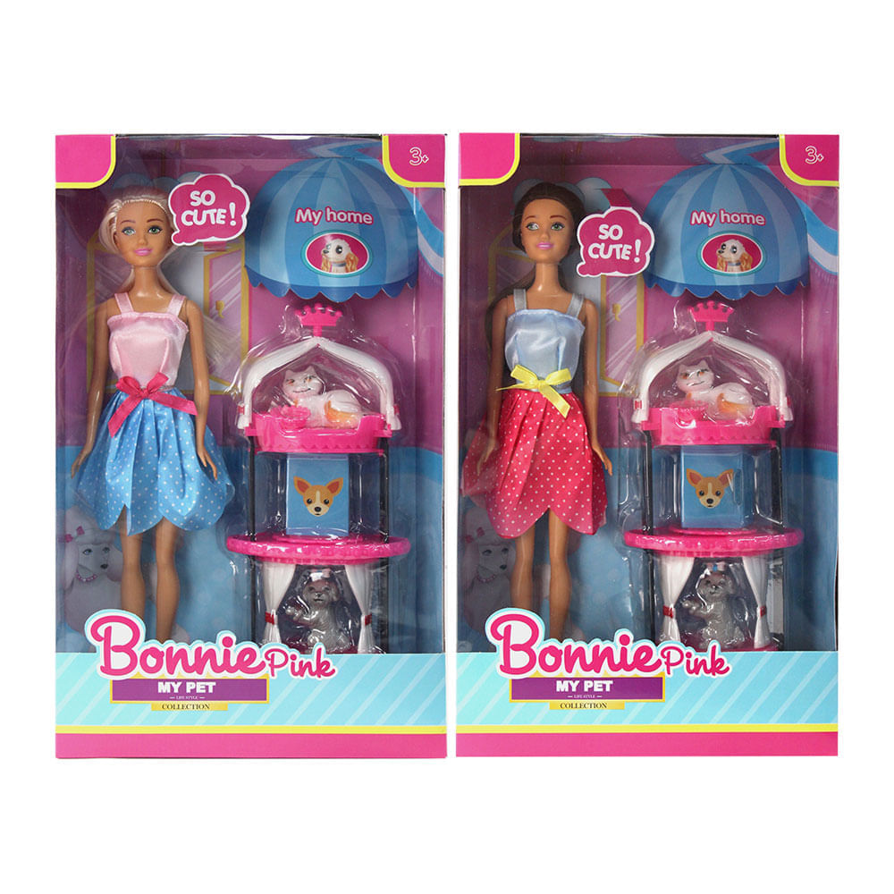 Muñeca Bonnie Pink Casa de Mascotas Surtido