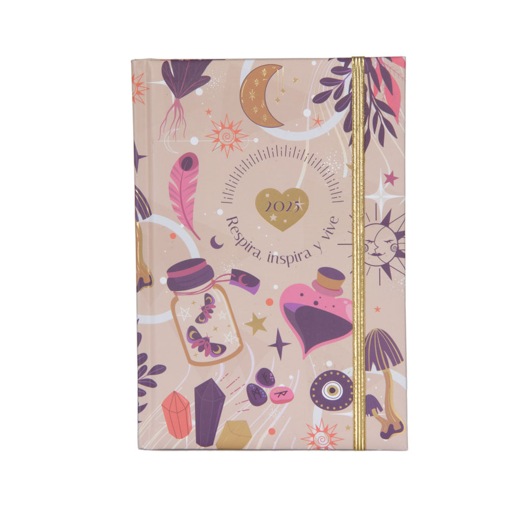 Agenda 2025 Artesco Trdygold Enigmat con Lapicero Gl32 Dorado