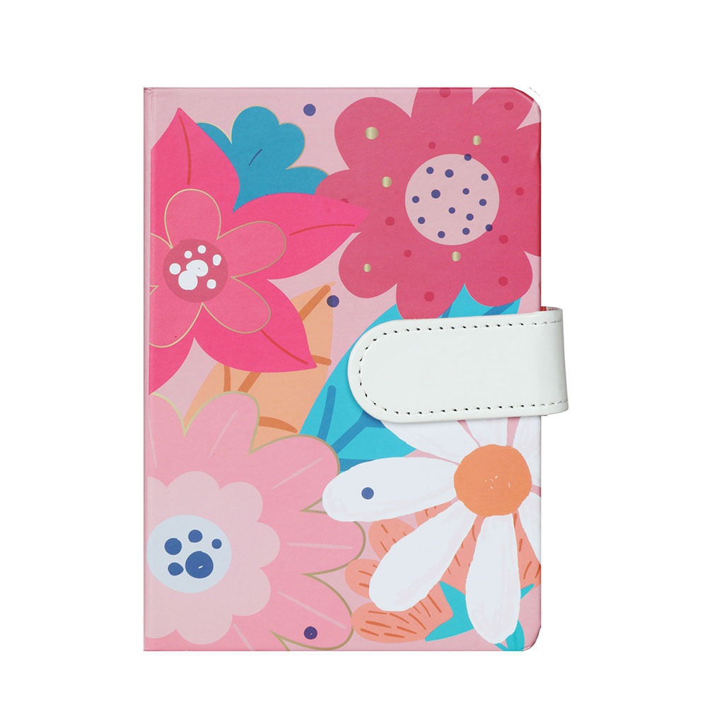 Libreta Artesco Imantada Pocket Flowers